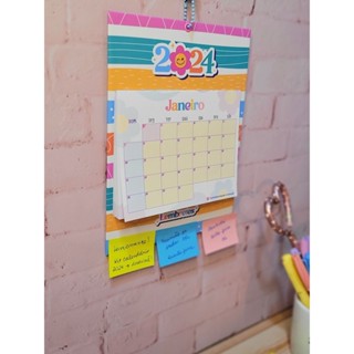CALENDÁRIO PLANNER PAREDE A4 - 2024