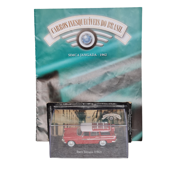 1962 SIMCA JANGADA CARROS INESQUECÍVEIS DO BRASIL - ALTAYA 1:43 CASE DE ACRÍLICO LACRADO