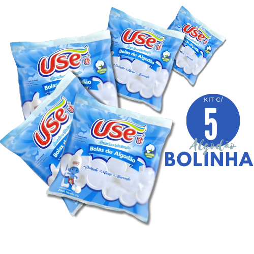 Algodão Bola Branco 20gr Use It Remoção De esmalte 100% c/ 5 Unidades