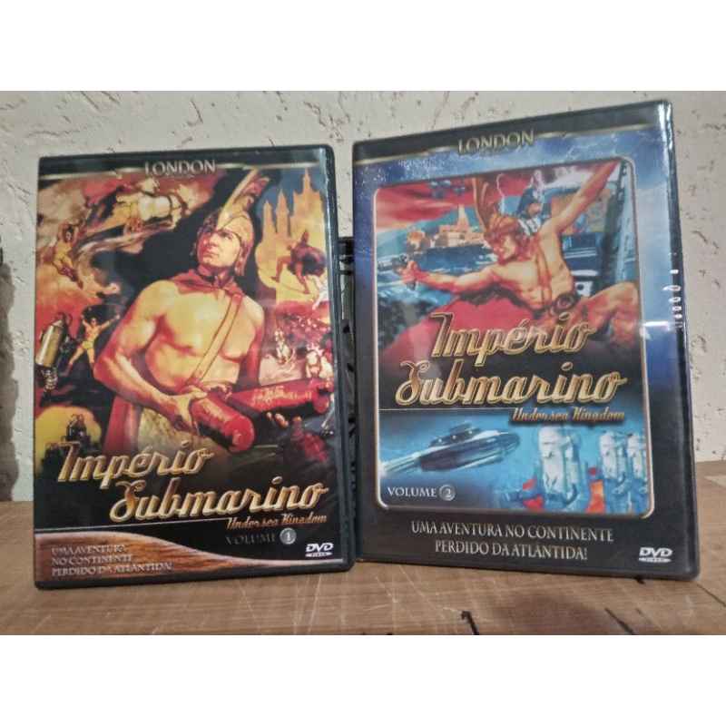 DVD Império Submarino, Uma aventura no Continente Perdido de Atlântida vol 1 e 2