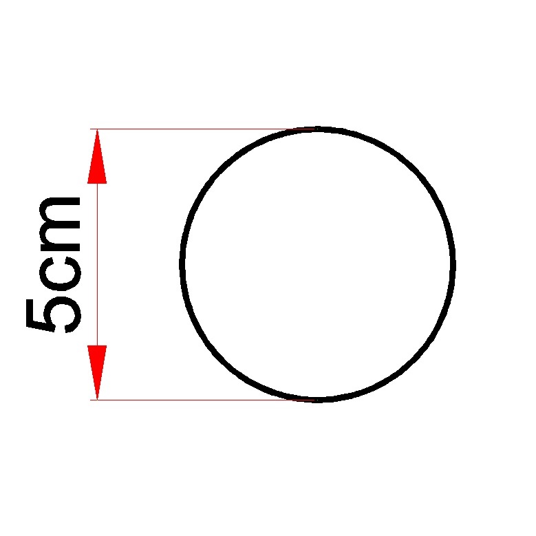 Faca de Corte e Vinco Circulo com 5cm