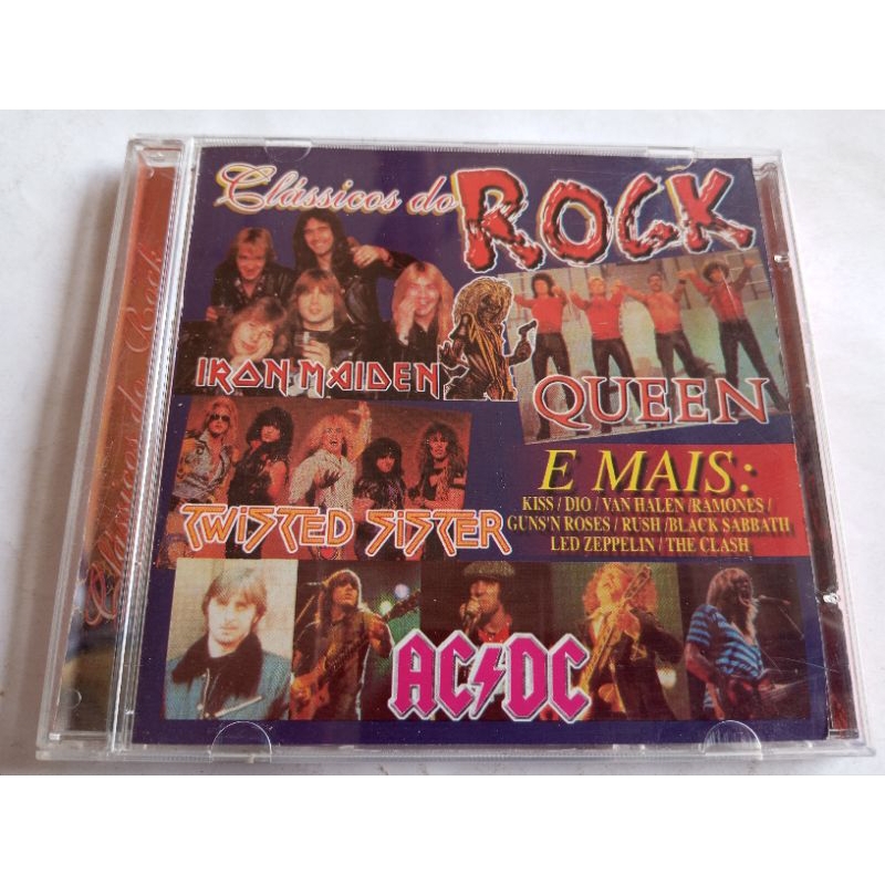 Clássicos do rock iron maiden Ac dc somente para decoração capa e caixinha