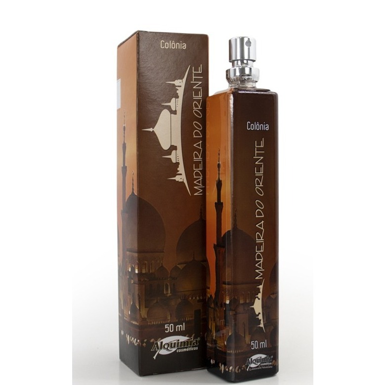 COLÔNIA MADEIRA DO ORIENTE SMELL PREMIUM 50ml (Colônia Masculina) -  ALQUIMIA COSMÉTICOS. em Oferta na Shopee