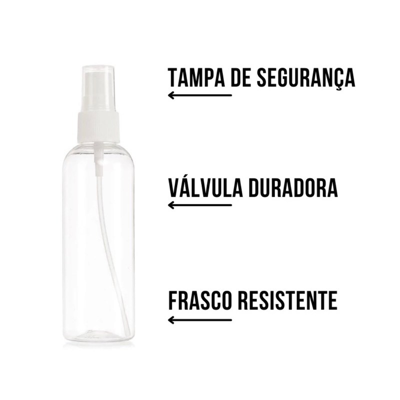 frasco Pet 200ml com válvula spray