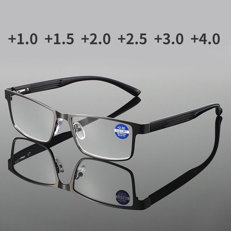 óculos para leitura de metal temperamento moderno e clássico, adequados para descanso e relaxamento  unissex