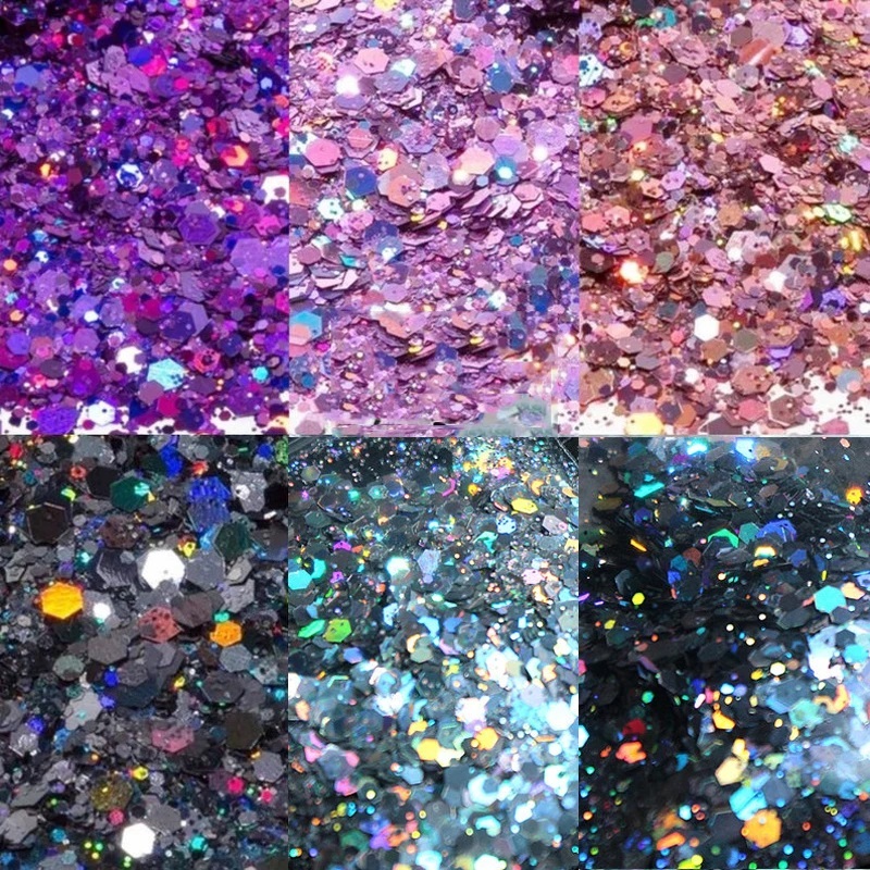 Glitter Chunky Mix Holográficos NÃO DESBOTA