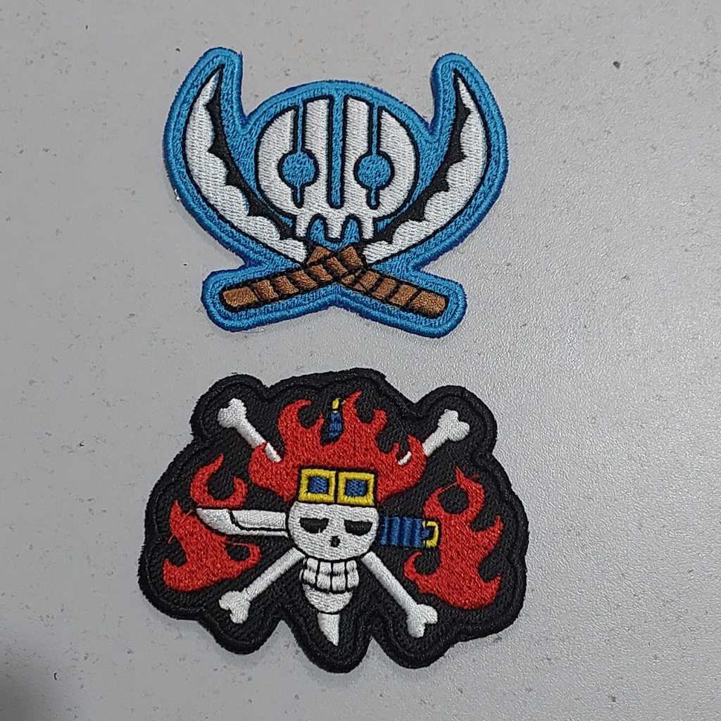 patch bordado one piece kid ou killer jolly rogers termocolante