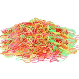 Kit 1000 Unidades Elástico de Silicone Neon Para Cabelo Infantil/Adulto Liguinha Xuxinha