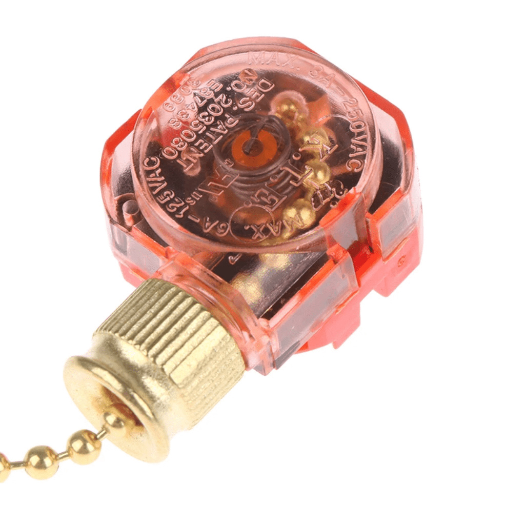 Interruptor De Ventilador De Teto Com Corrente 3 Vel 4 Fios em Oferta na Shopee