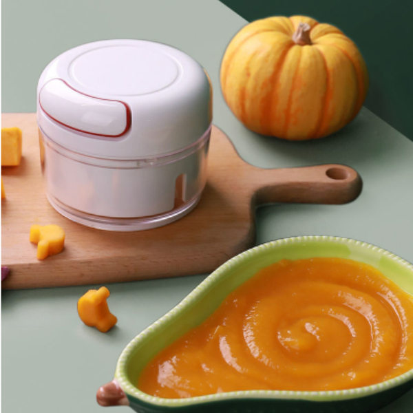 【Opção】Mini Processador Elétrico Moedor+Mini Triturador Processador Manual De Temperos  Alho Cebola