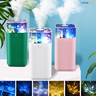 Umidificador De Ar E Aromatizador Purificador Com Luz De Projeção Colorida E Romântica Humidificador De Ambiente Starlight Atomizador USB Recarregável