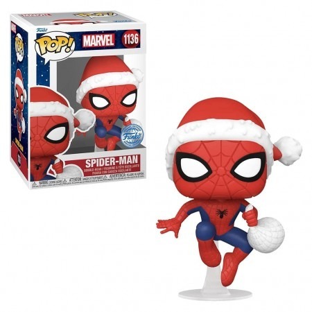 FUNKO POP MARVEL EXCLUSIVE - SPIDER-MAN IN HAT 1136 NOVO ORIGINAL