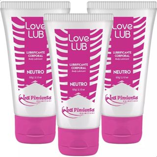 Kit 3x Love Lub Gel Lubrificante 60g La Pimienta NEUTRO, HOT E ICE