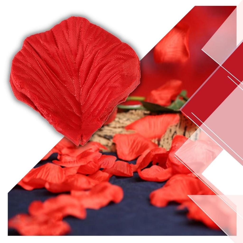 Kit 100 - 200 - 300 - 400 - 500 ou 1.000 Pétalas De Rosas Artificiais Maravilhosa Na Cor Vermelha em Oferta na Shopee