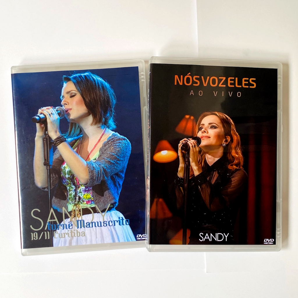 DVD Sandy Manuscrito Ao Vivo em Curitiba 2010 Sandy Nós Voz Eles Ao Vivo em São Paulo 2022