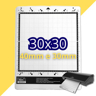 Base de Corte 30x30 Para Ploters Brother ScanNCut CM 300, 550 e 650 - Com Cola e Sem Cola - 40mm e 30mm
