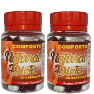 2 COMPOSTO NATURAL DIETA 60 CÁPSULAS