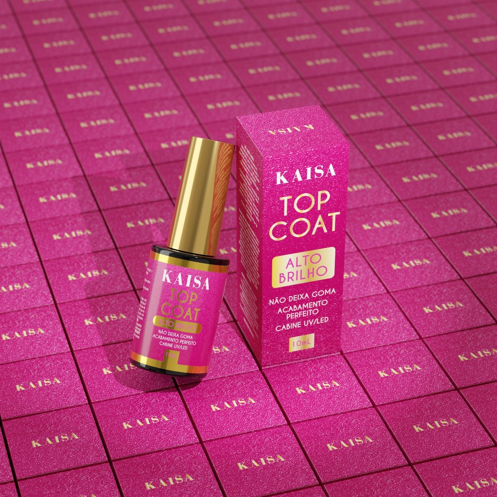 top coat luxo kaisa alto brilho led/uv 10ml em Oferta na Shopee