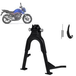 Cavalete Central Tripé Pro Tork Moto Honda Titan 160 2019 Com Suporte Pino E Mola