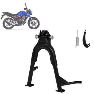 Cavalete Central Tripé Pro Tork Moto Honda Titan 160 2019 Com Suporte Pino E Mola
