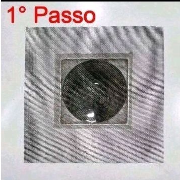 Tela anti Insetos para Ralo  Fibra de Vidro Cinza 5 peças Proteção para Ralo