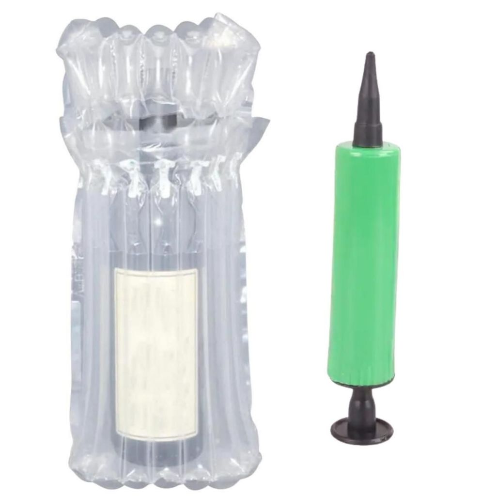 Kit 30 Sacos Air Bag Wine Inflável com Bomba para Garrafas de Vidro Ideal Transporte Seguro 721-3