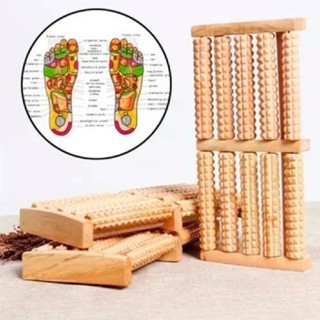 Massageador Para Os Pés Massagem Dor Pé Rolo Madeira AntiStress C/10 rolos ou C/16 rolos