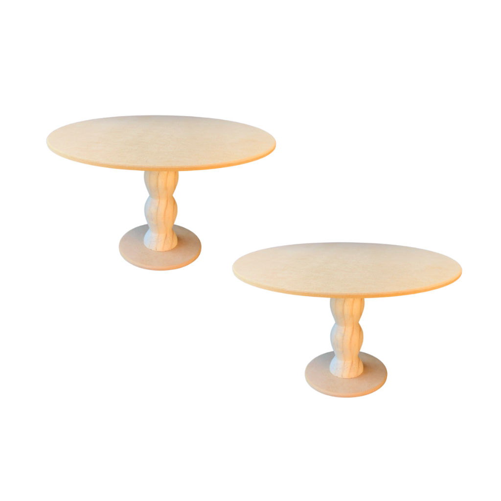 duas boleiras mdf rústica sofisticada grande para decoração mesa aniversário casa
