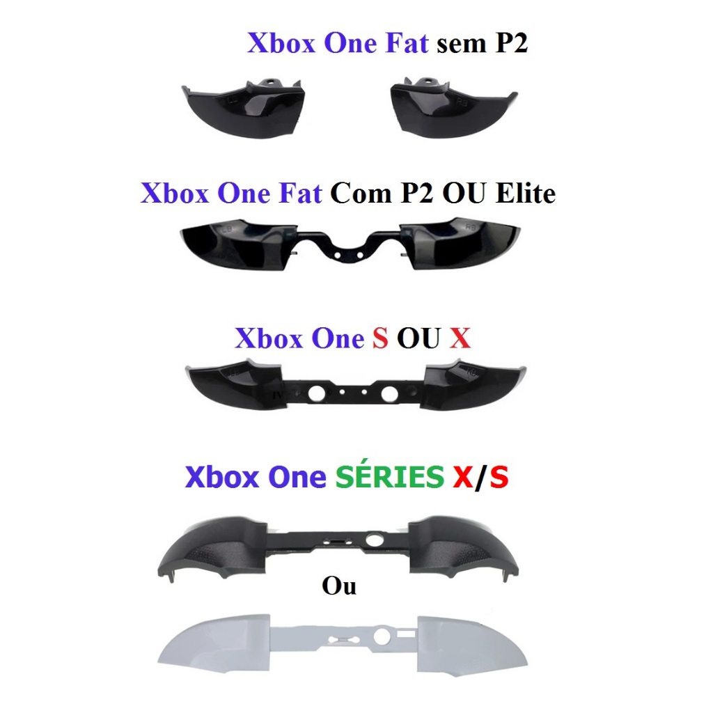 Gatilho RB LB Xbox One (Selecione Modelo de seu Controle)