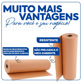 100 mts Rolo De Papel Semi Kraft Bobina 45cm X 100mts ENVIO MEDIATO em Oferta na Shopee