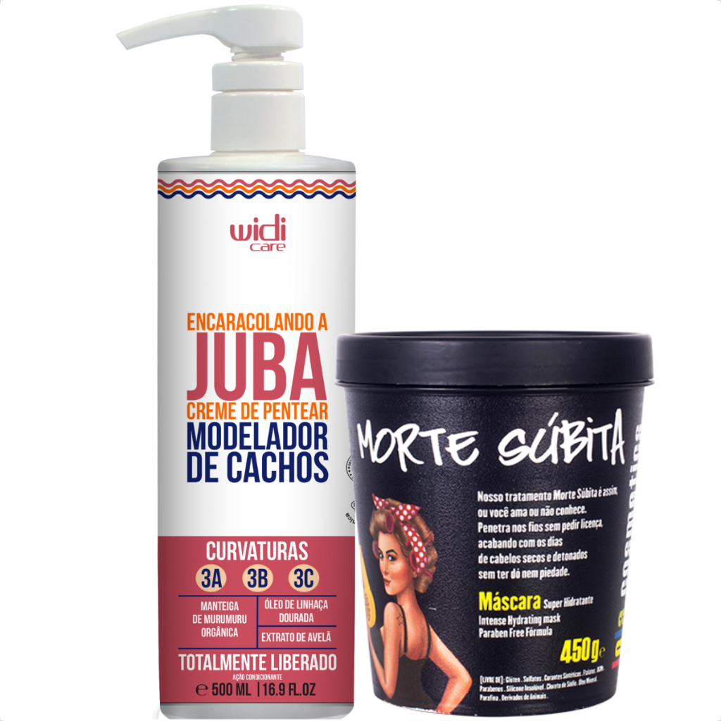 Kit Encaracolando 500ml Widi Care + Máscara Morte Subita 450g Lola Cosmetics