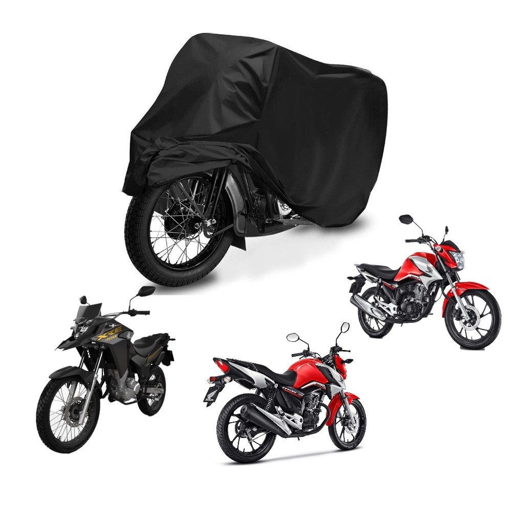 Capa Cobrir Moto Térmica Couro Plastico Protetora Sol Chuva Impermeável