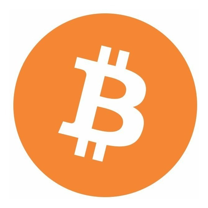 Adesivo Bitcoin Laranja Criptomoeda Trader Notebook BTC Only 10CM