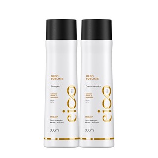 Kit Shampoo e Condicionador Eico Professional Óleo Sublime Nutrição Óleo De Abacate Marula e Argan Maciez e Brilho 300ml Sem Sal Para Cabelos Ressecados em Oferta na Shopee