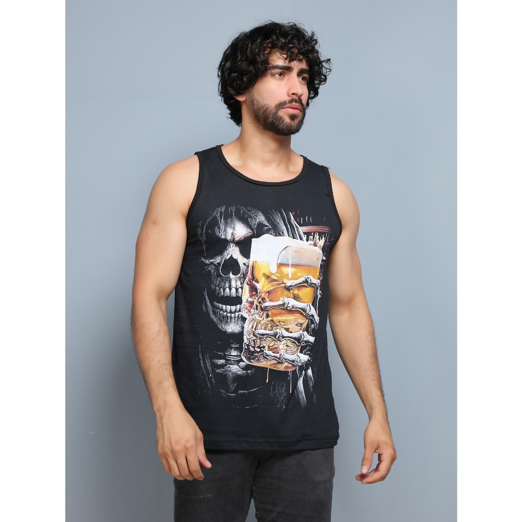 Caveira Ogabel masculino Regatas Blusa Ogabel
