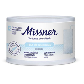 Fita de Silicone Missner 2,5cm x 1,5m - 1 Unidade