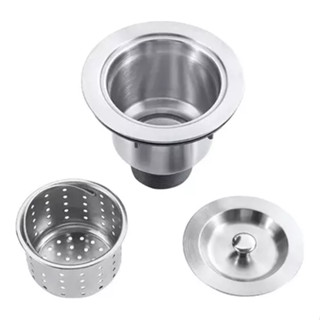Valvula Americana 4.1/2 Luxo Pino Aço Inox Com Cesto