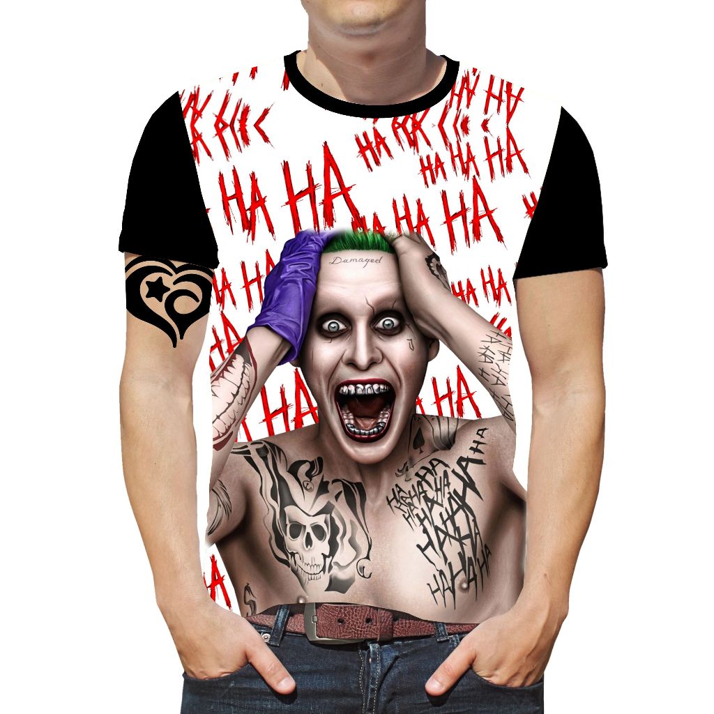 Camiseta Do Coringa Joker Roupa Blusa Esquadrao Suicida
