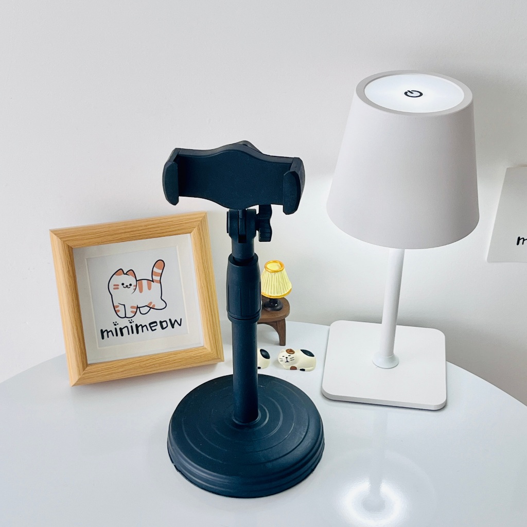 Suporte Para Celular De Mesa Tripé Altura Ajustável