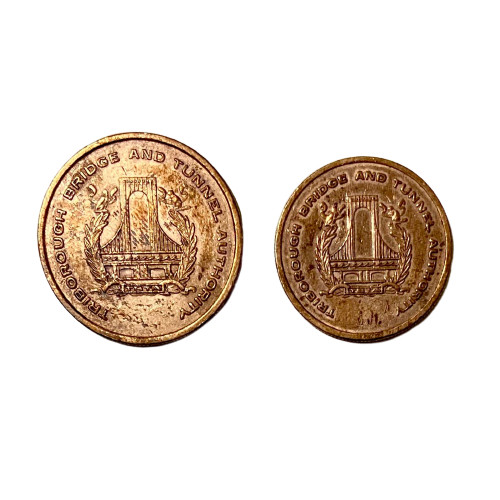Lote 2 fichas Token dos Estados Unidos [EUA] Usa - Medalha - Tribo Tough Bridgestone and Tunnel e Marie Henry Hudson - Cobre - No estado - Ficha colecionável