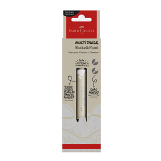 Marcador MultiMark Multisuperfície Faber-Castell Branco, 1 marcador - MM/ESSP713 em Oferta na Shopee
