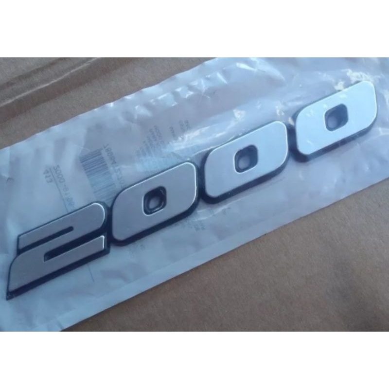 Emblema Tampa Traseira 2000 Linha Vw Santana 91/98 Gol quadrado G1 G2 Saveiro Parati