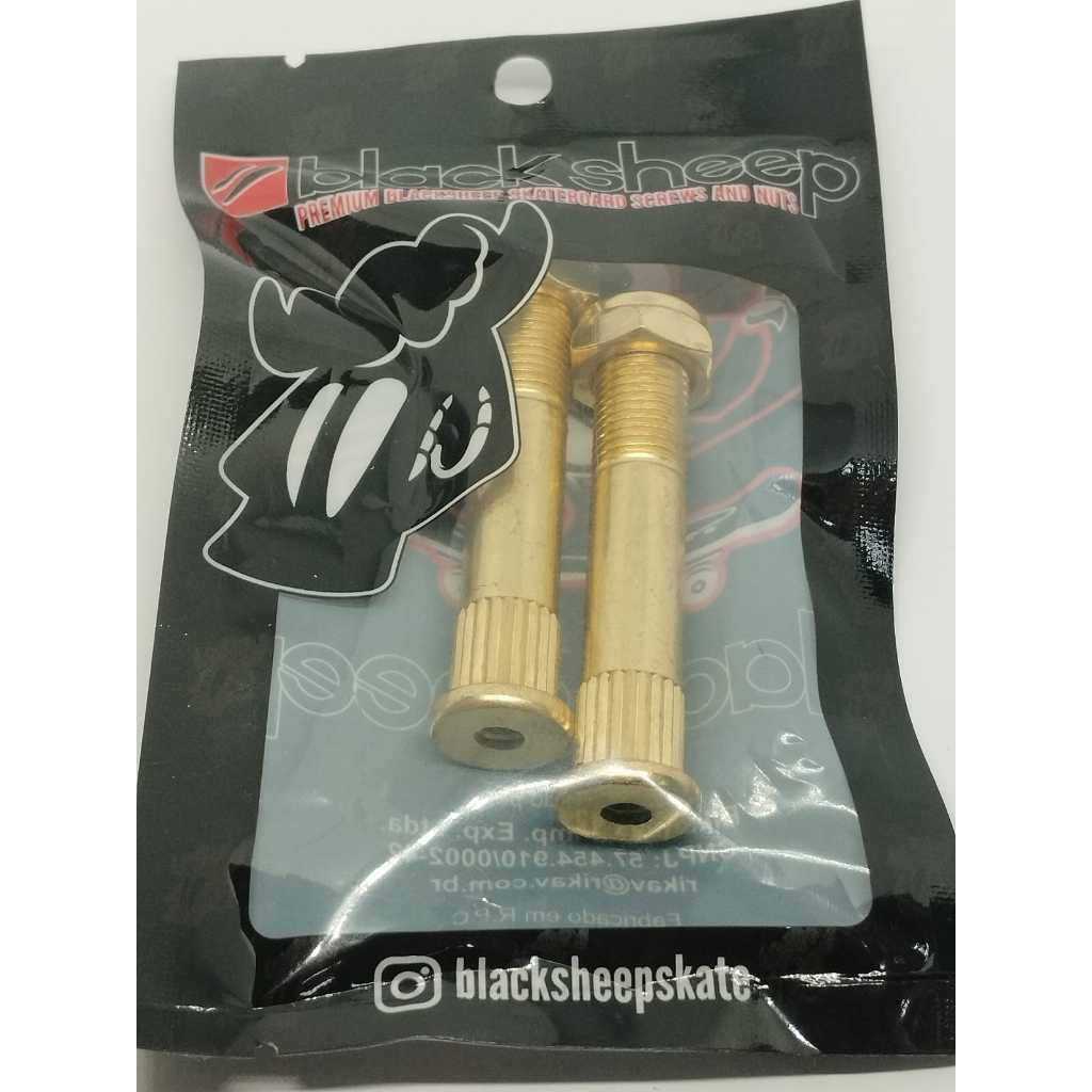 Parafuso Central Black Sheep Vazado Recartilhado Importado Skate skateshop logboard