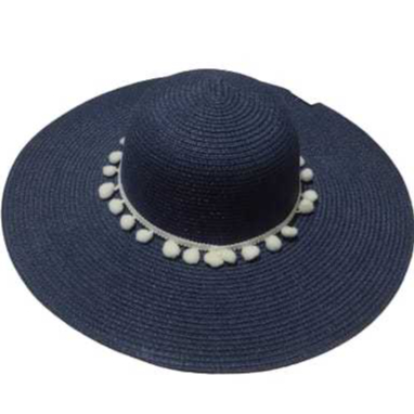 Chapéu Feminino Floppy Corrente e Flor - Praia / Verão Estiloso
