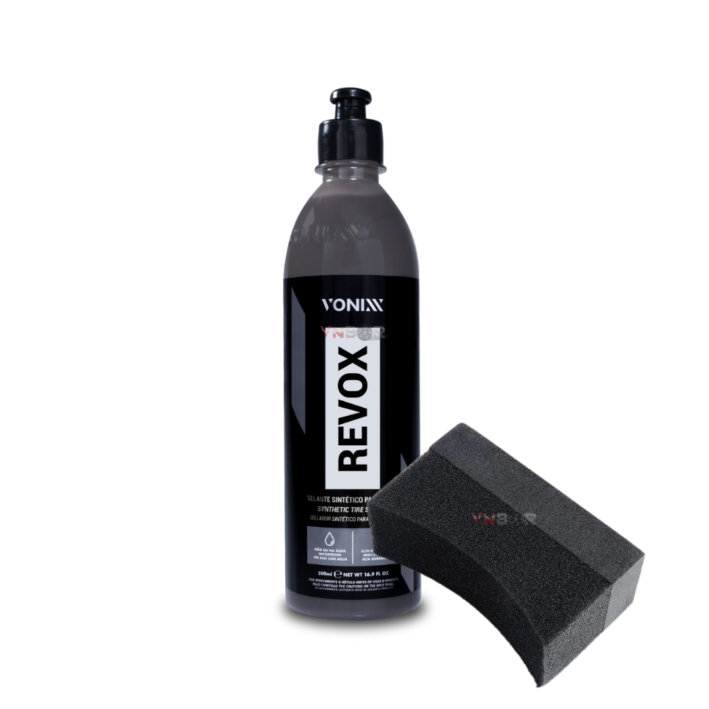 REVOX 500ML Vonixx Com Aplicador Pretinho Condicionador De Pneu Pneus Pretinho Selante Semi Brilho Auto Rendimento em Oferta na Shopee