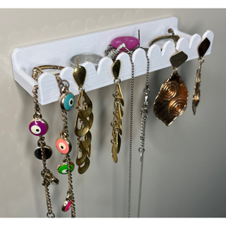 Kit 3 Organizador Joias Bijuterias Aneis Suporte Colar com bandeja em Oferta na Shopee