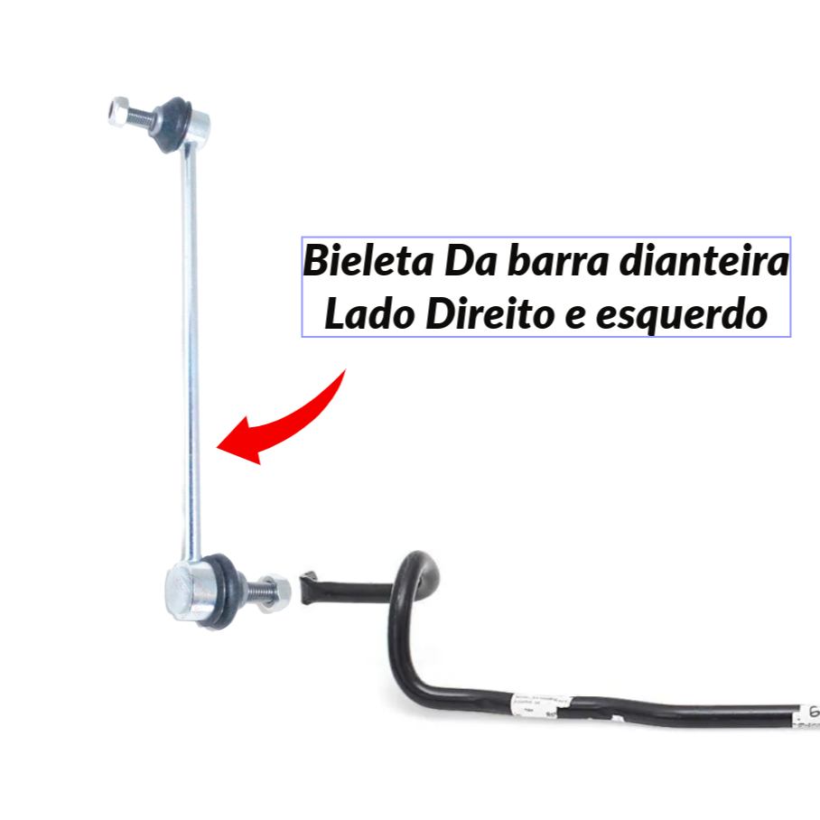 Hastes para Barra Estabilizadora Dianteira GM Astra Zafira Vectra 2001 a 2011