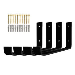 Kit 4 Mão Francesa Invertida 30cm Ferro Industrial Suporte