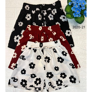 Short Feminino de Viscose Praia estampa com Elastico na Cintura e Bolso F2020-21