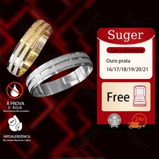1 par Aliança Tungstênio 4mm Revestida Ouro 24k Banho Moeda antiga Diamantada com brilho Diamantada Casamento Noivado Linha Premium